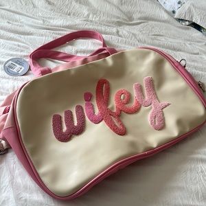 Wifey tote bag NWT never used. Purchased from local boutique